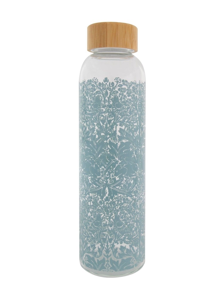 William Morris Blue Brother Rabbit 600ml Glass Water Bottle - Image 3 of 3 William Morris Blue Brother Rabbit 600ml Glass Water Bottle - Image 3 of 3