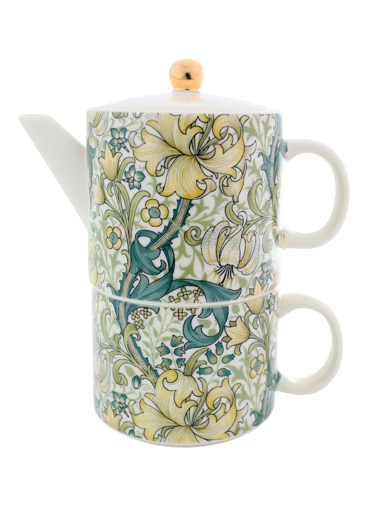 William Morris Blue Golden Lily Tea for One - Image 2 of 3