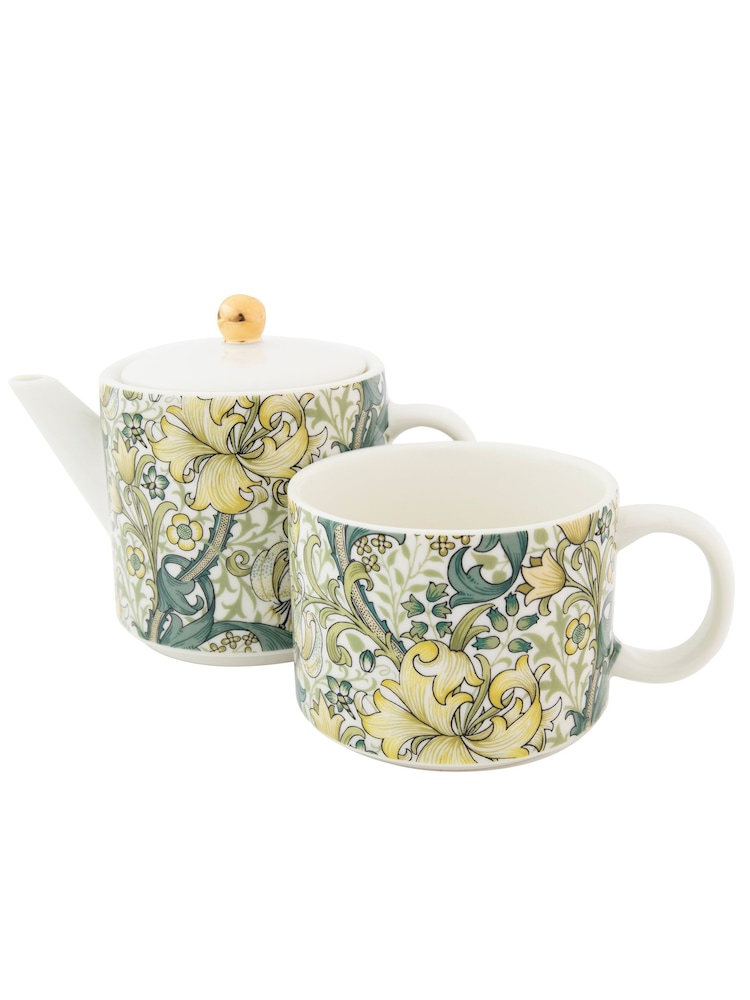 William Morris Blue Golden Lily Tea for One - Image 3 of 3