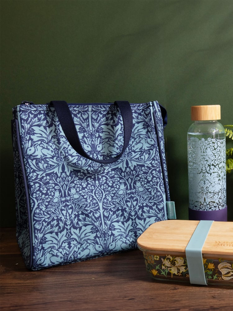 William Morris Blue Brother Rabbit Lunch Bag - Image 1 of 5