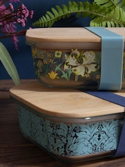 William Morris Blue Brother Rabbit Glass Lunch Box - Image 1 of 4