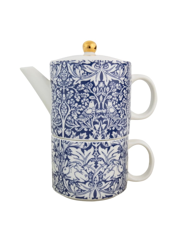 William Morris Blue Brother Rabbit Tea for One - Image 2 of 3