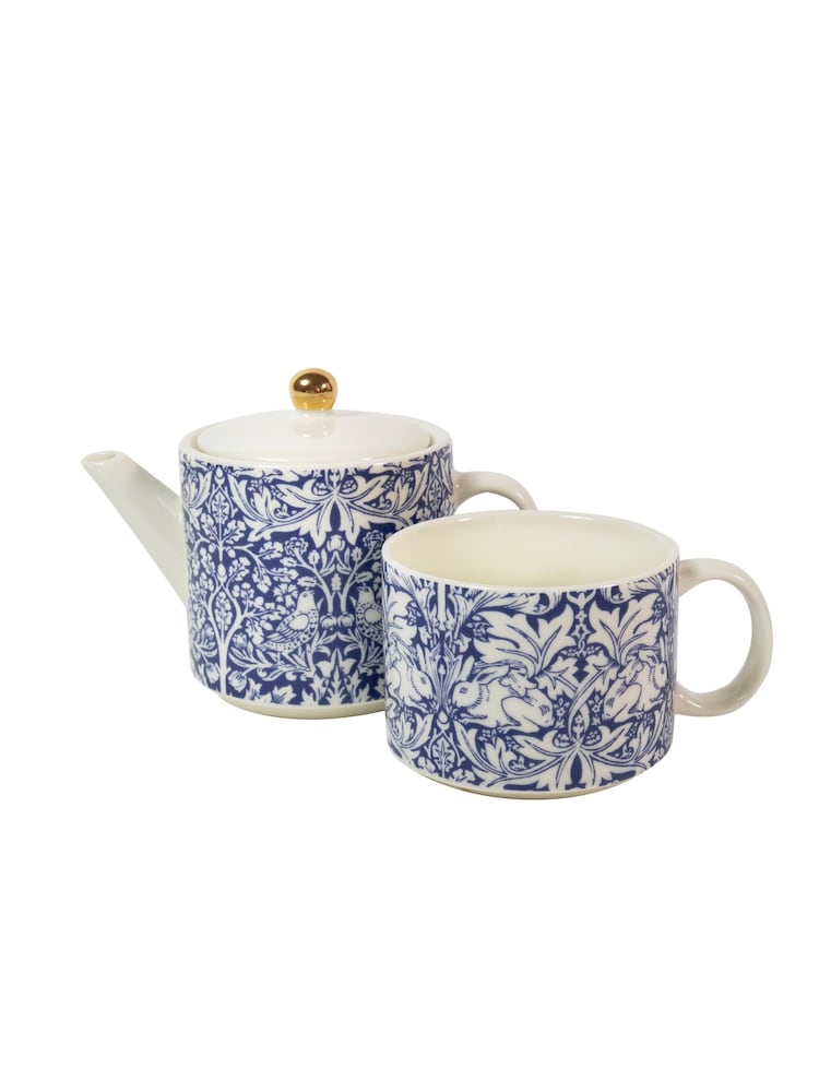 William Morris Blue Brother Rabbit Tea for One - Image 3 of 3 William Morris Blue Brother Rabbit Tea for One - Image 3 of 3