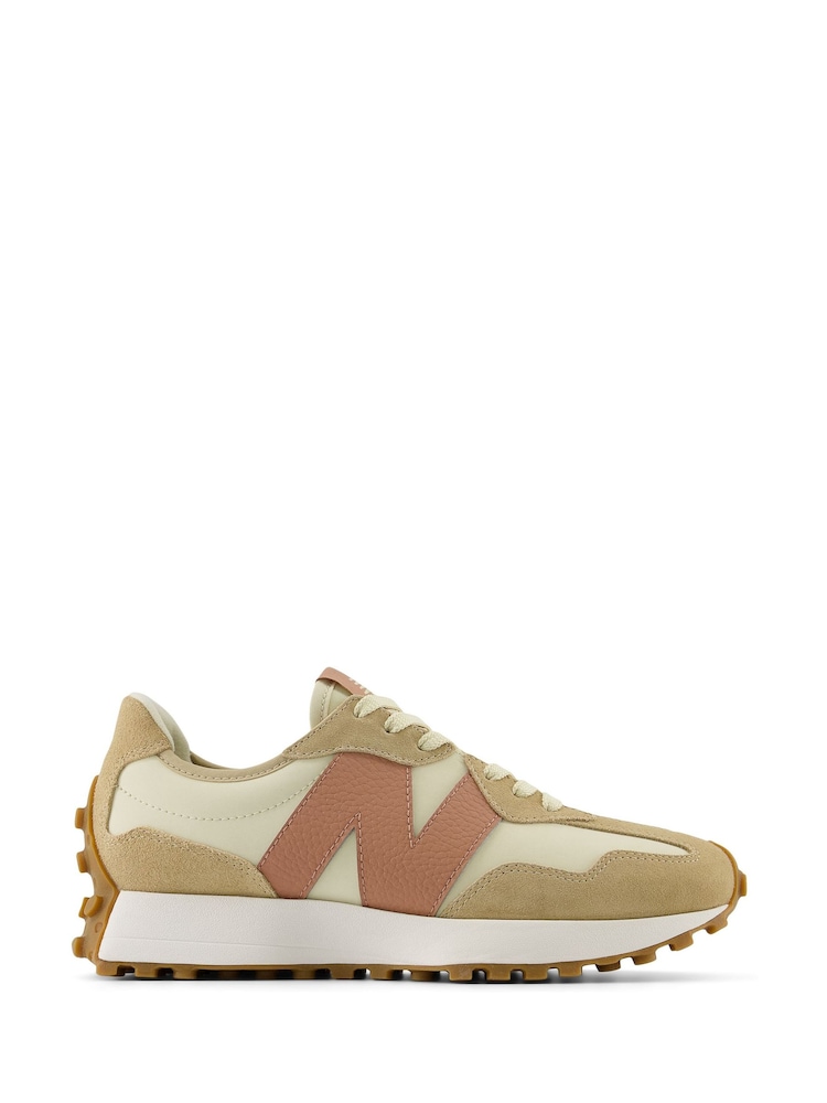 New Balance Cream Womens 327 Trainers - Image 1 of 8