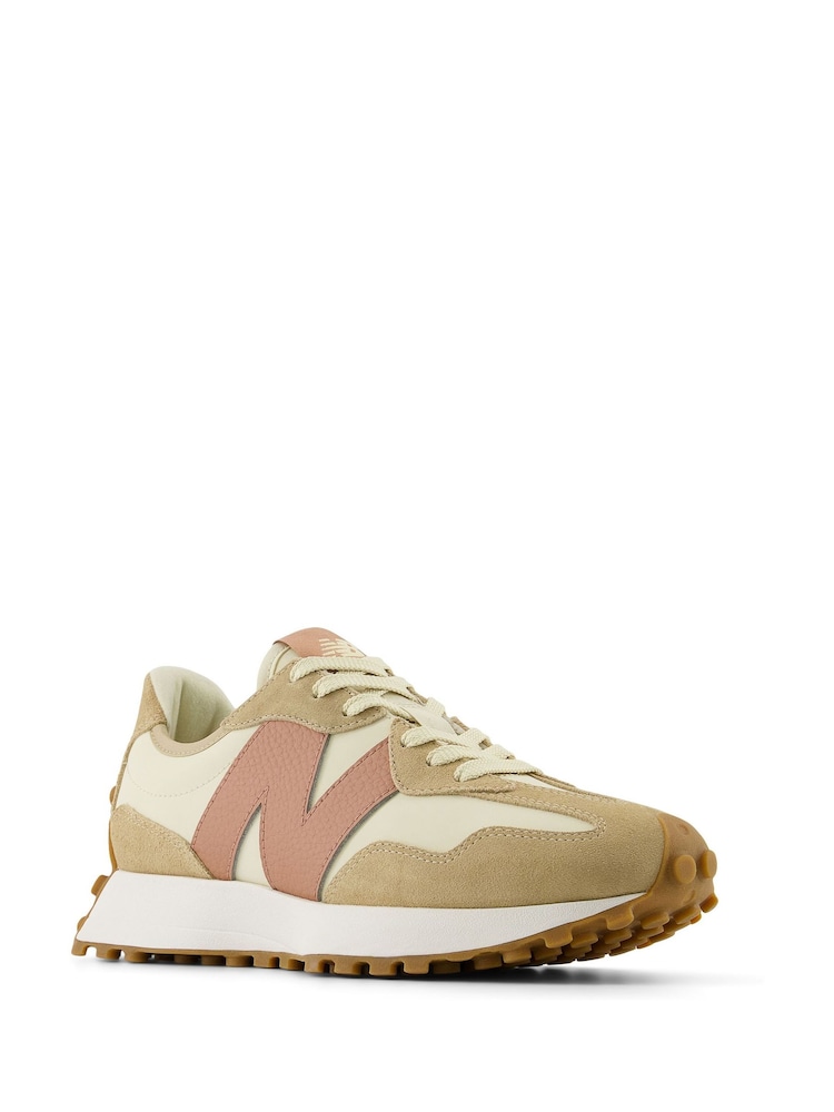 New Balance Cream Womens 327 Trainers - Image 2 of 8