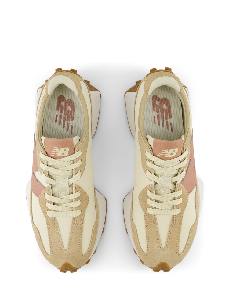 New Balance Cream Womens 327 Trainers - Image 8 of 8