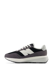 New Balance Grey/Yellow Womens 370 Trainers - Image 2 of 6
