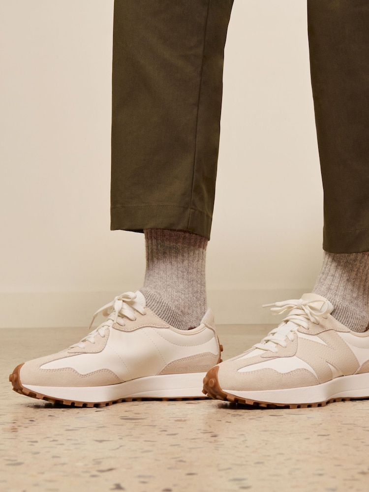 New Balance White Ecru Womens 327 Trainers - Image 15 of 18