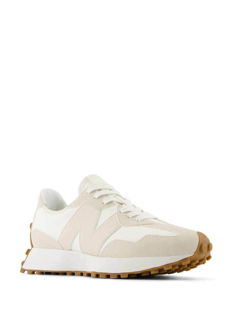 New Balance White Ecru Womens 327 Trainers - Image 4 of 18
