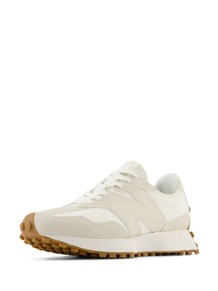 New Balance White Ecru Womens 327 Trainers - Image 5 of 18