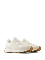New Balance White Ecru Womens 327 Trainers - Image 6 of 18