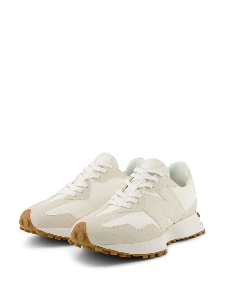 New Balance White Ecru Womens 327 Trainers - Image 7 of 18