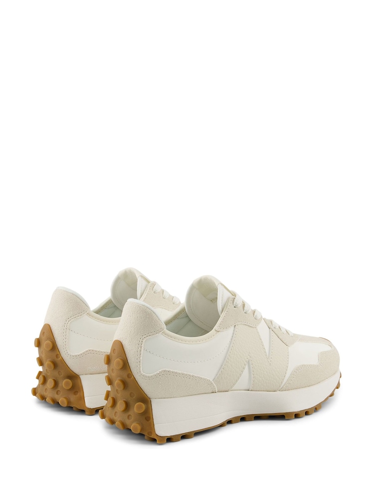 New Balance White Ecru Womens 327 Trainers - Image 8 of 18