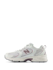 New Balance White/Pink Light Womens 530 Trainers - Image 2 of 9