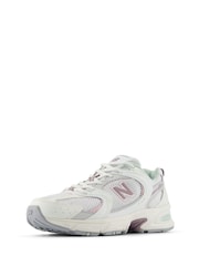 New Balance White/Pink Light Womens 530 Trainers - Image 5 of 9