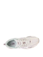 New Balance White/Pink Light Womens 530 Trainers - Image 8 of 9