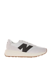 New Balance White/Black Womens 370 Trainers - Image 5 of 12