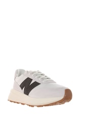 New Balance White/Black Womens 370 Trainers - Image 7 of 12