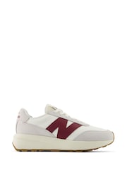 New Balance Grey/Yellow Womens 370 Trainers - Image 1 of 9