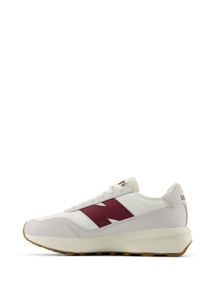 New Balance Grey/Yellow Womens 370 Trainers - Image 2 of 9