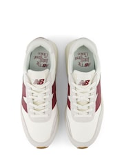 New Balance Grey/Yellow Womens 370 Trainers - Image 8 of 9