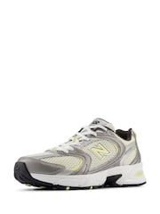New Balance White/Lemon Womens 530 Trainers - Image 3 of 10