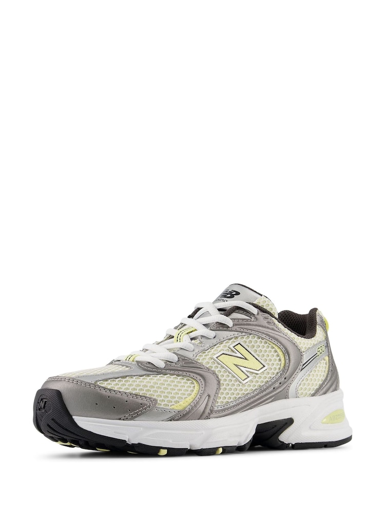 New Balance White/Lemon Womens 530 Trainers - Image 3 of 10