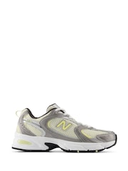 New Balance White/Lemon Womens 530 Trainers - Image 4 of 10
