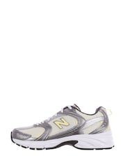 New Balance White/Lemon Womens 530 Trainers - Image 5 of 10