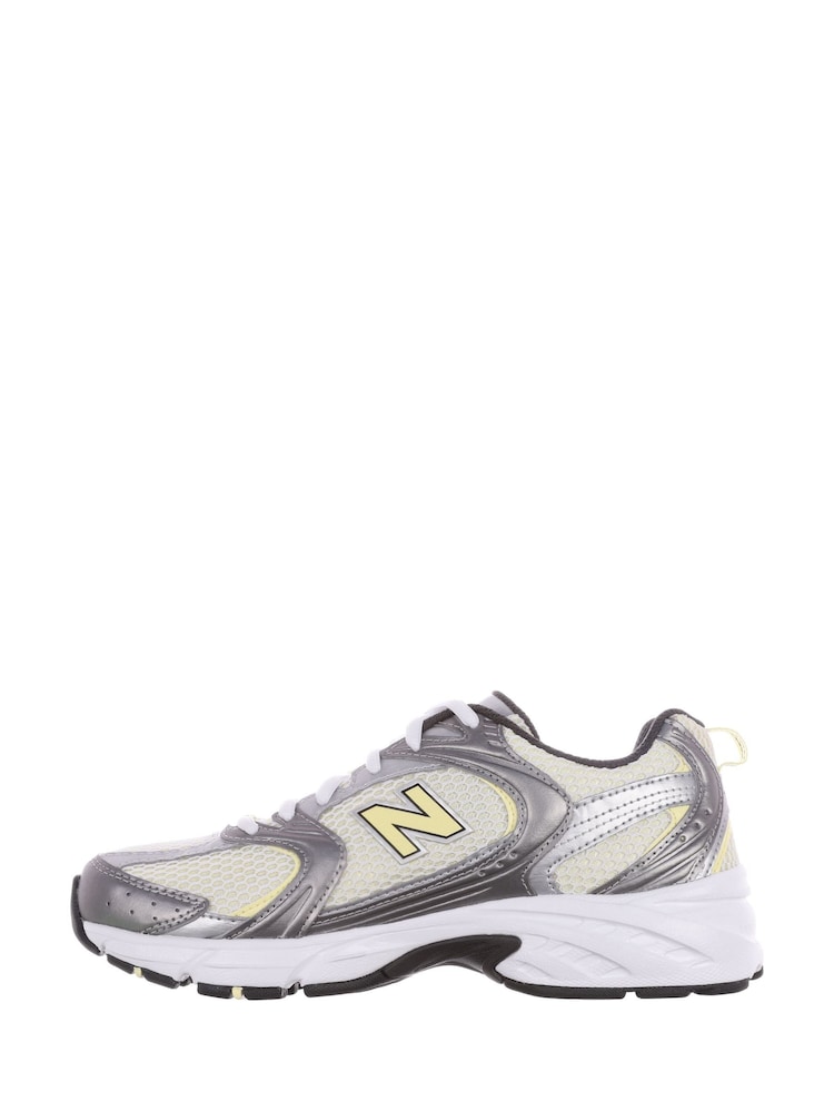 New Balance White/Lemon Womens 530 Trainers - Image 5 of 10