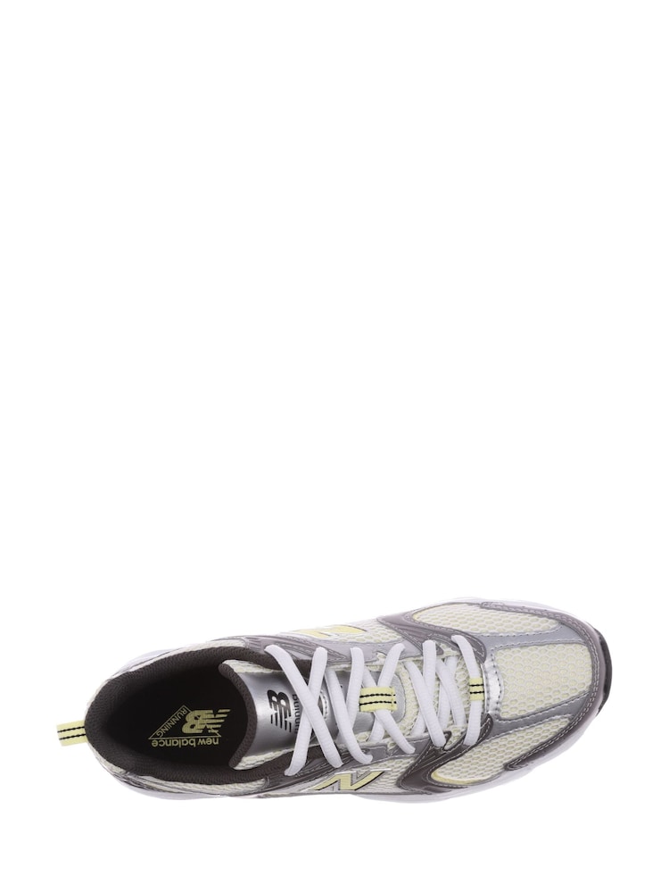 New Balance White/Lemon Womens 530 Trainers - Image 6 of 10