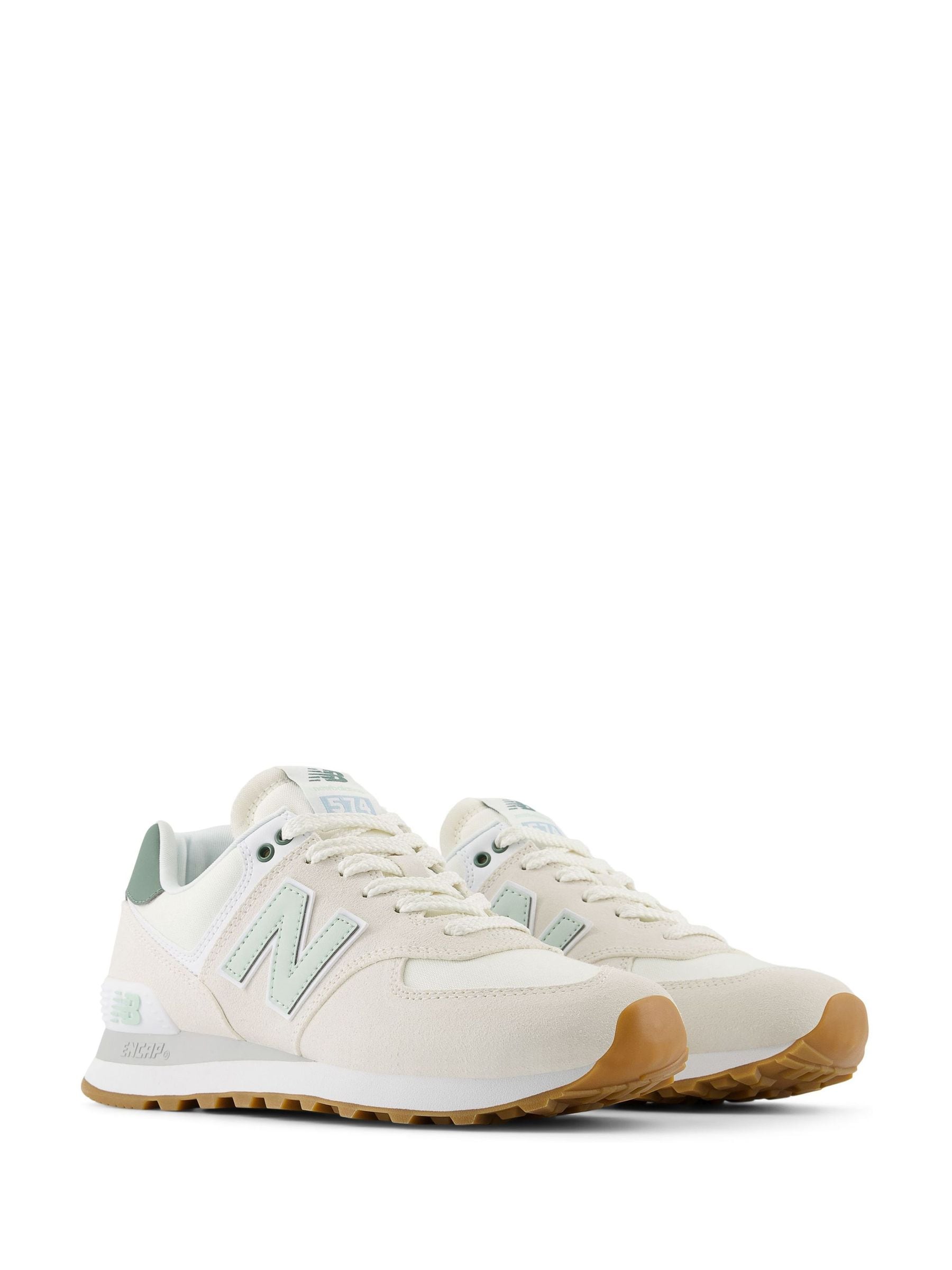 Cumpără Alb/Verde - Pantofi sport New Balance 574 from Next Romania