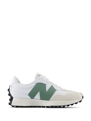 New Balance Green/White Womens 327 Trainers - Image 1 of 12