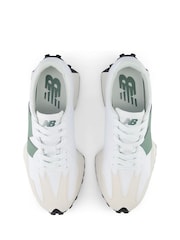 New Balance Green/White Womens 327 Trainers - Image 10 of 12