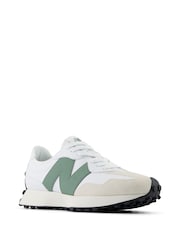 New Balance Green/White Womens 327 Trainers - Image 3 of 12