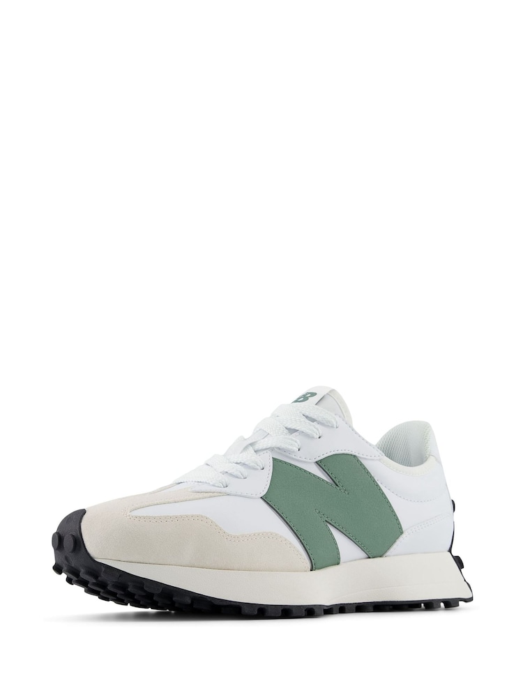 New Balance Green/White Womens 327 Trainers - Image 4 of 12