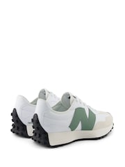 New Balance Green/White Womens 327 Trainers - Image 7 of 12