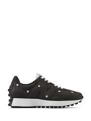New Balance Black Chrome Womens 327 Trainers - Image 1 of 9
