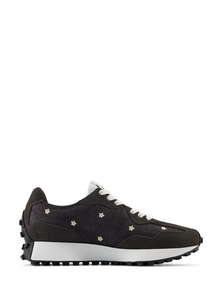 New Balance Black Chrome Womens 327 Trainers - Image 2 of 9