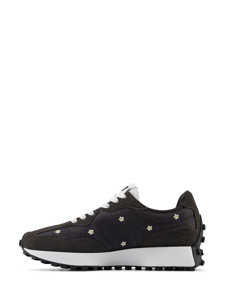 New Balance Black Chrome Womens 327 Trainers - Image 3 of 9