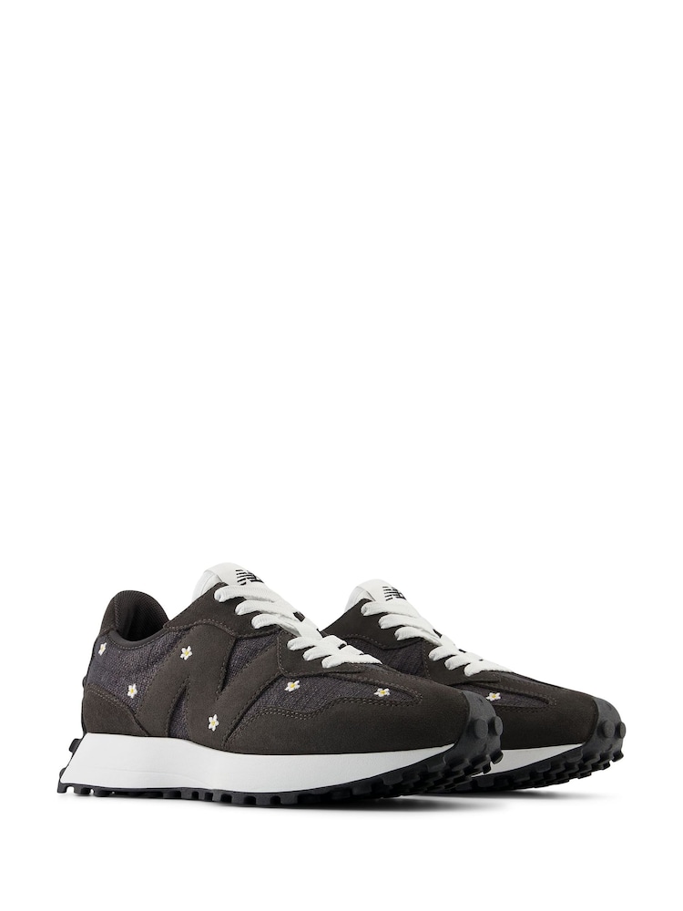 New Balance Black Chrome Womens 327 Trainers - Image 7 of 9