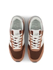 New Balance Brown Womens 327 Trainers - Image 6 of 9