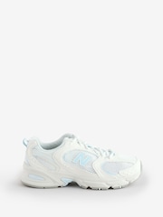 New Balance White/Blue Womens 530 Trainers - Image 1 of 5