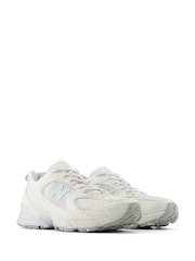 New Balance White/Blue Womens 530 Trainers - Image 3 of 5