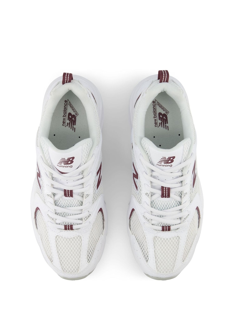 Biały/bordowy - Damskie buty sportowe New Balance 530 - Image 10 of 12