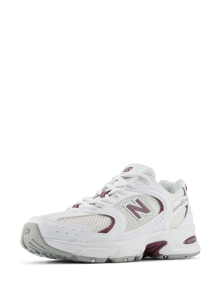 Biały/bordowy - Damskie buty sportowe New Balance 530 - Image 4 of 12