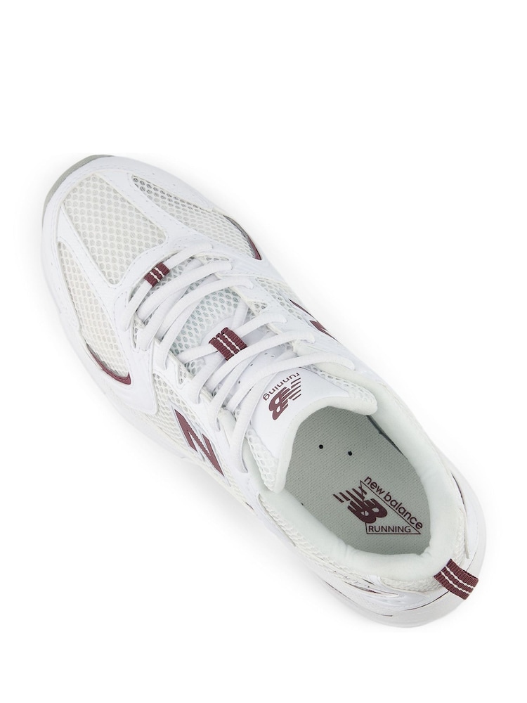 Biały/bordowy - Damskie buty sportowe New Balance 530 - Image 8 of 12