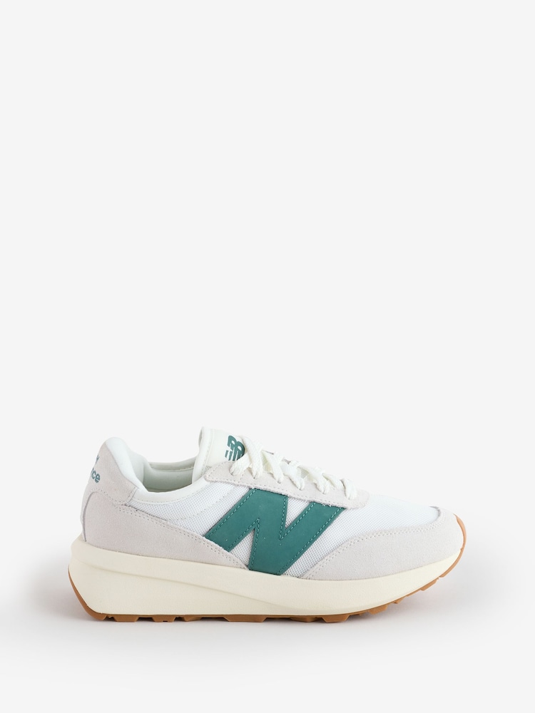 Белый/зеленый - Женские кроссовки New Balance 327 - Image 1 of 6