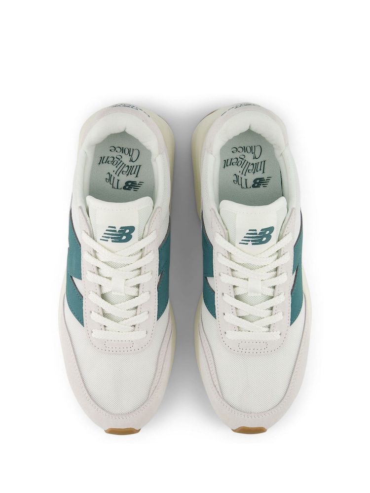 Белый/зеленый - Женские кроссовки New Balance 327 - Image 6 of 6