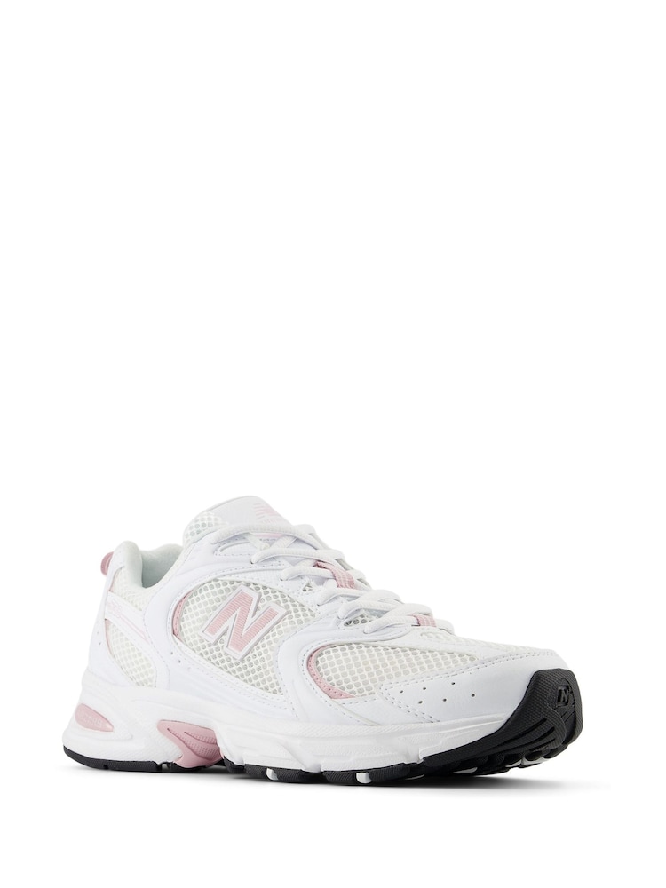 New Balance White/Pink Womens 530 Trainers - Image 3 of 11